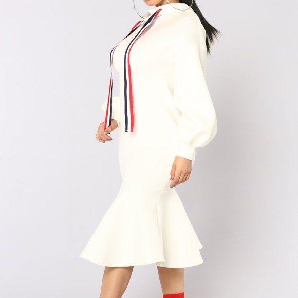 Fashion Nova Nagini Midi dress- white - Picture 1 of 2